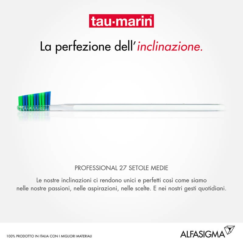 Tau-Marin Spazzolino Professional 27 Setole Medie Testina Piccola