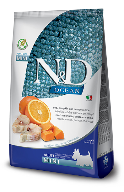 N&D OCEAN DOG COD&OR MINI2,5KG