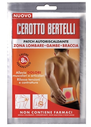 BERTELLI CEROTTO AUTORISCALDANTE ZONA LOMBARE GAMBE BRACCIA