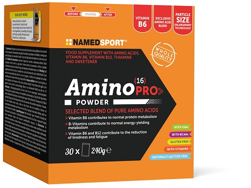 Named Sport - Amino(16) PRO Powder 30 Bustine - Integratore Di Aminoacidi