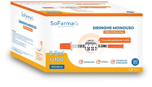 SIRINGA INSULINA0,3 30P SOFARM