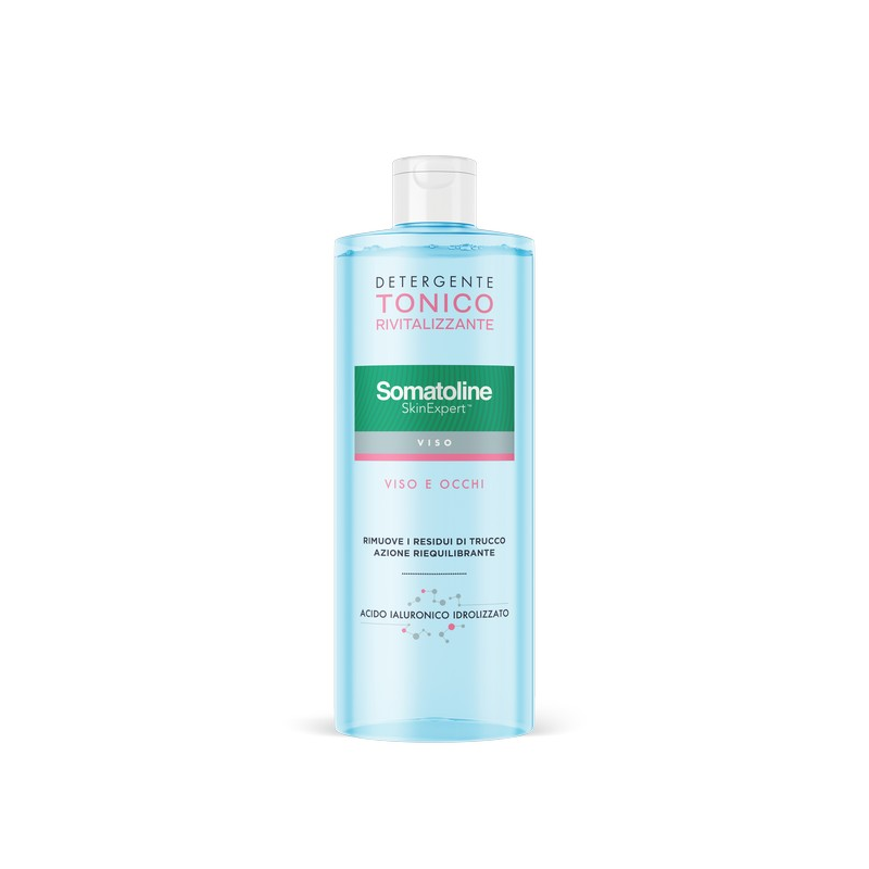 Somatoline SkinExpert, Tonico Rivitalizzante, Detergente Viso   Tonificante,  Acido Ialuronico   400ml