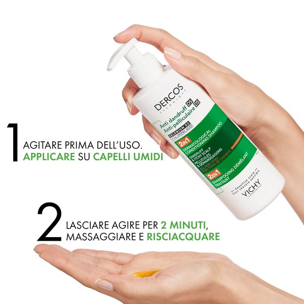 Vichy Dercos 2in1 Shampoo + Balsamo Anti-forfora DS? trattante dermatologico 390ml