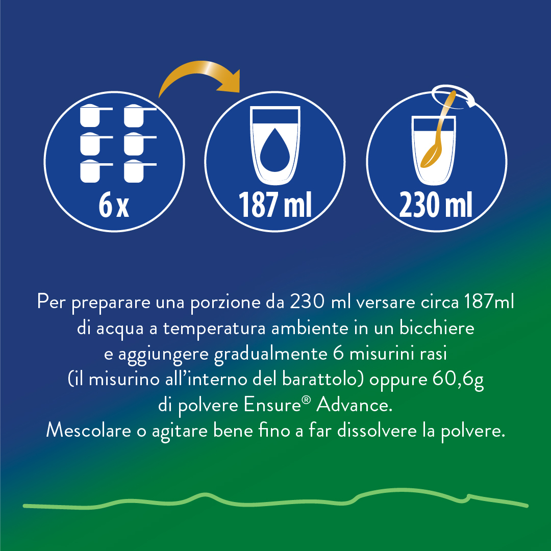 Ensure Advance Base Vegetale, integratore alimentare con Proteine Vegetali. Formato 400g, gusto Mandorla 