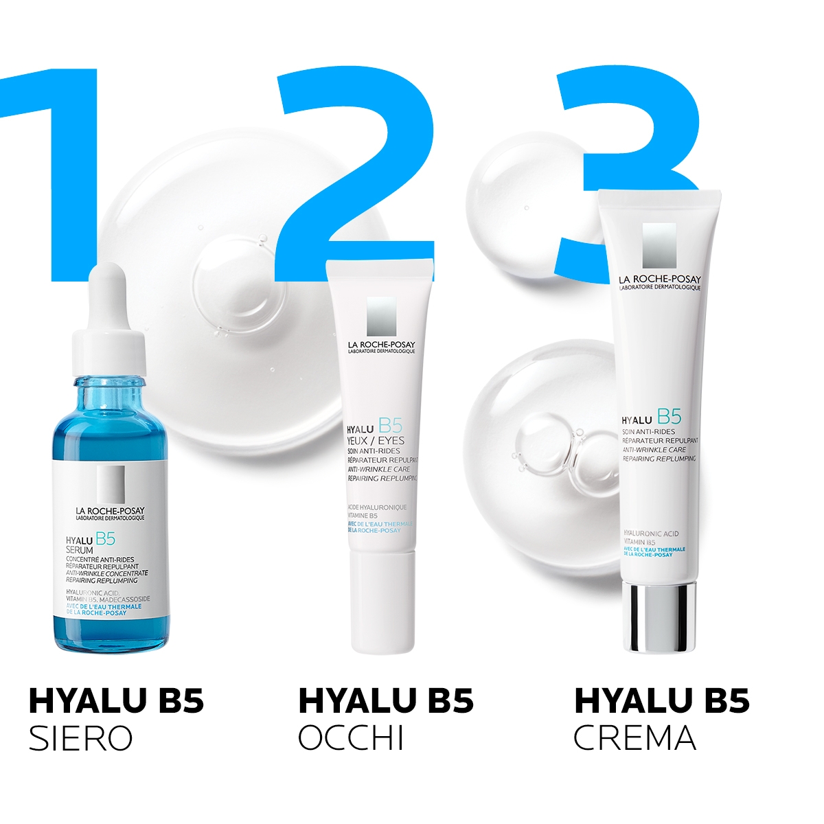 La Roche-Posay Hyalu B5 Contorno Occhi 15 ml. Concentrato anti-rughe per la pelle sensibile.