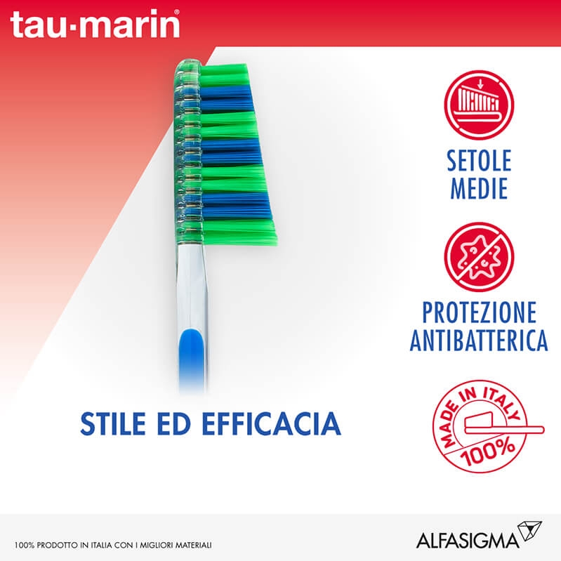 Tau-Marin Spazzolino Scalare 33 Setole Morbide Testina Grande
