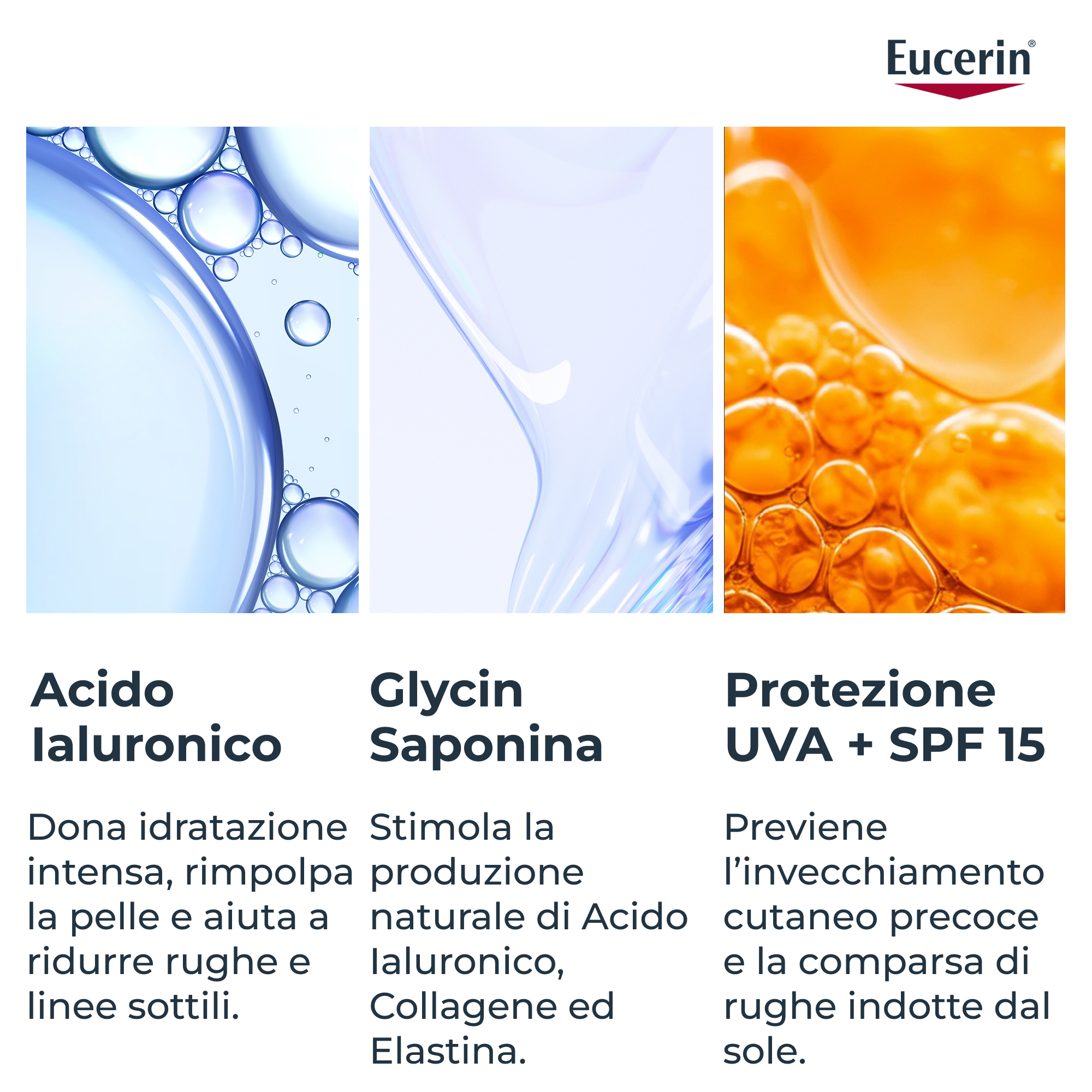 Eucerin Hyaluron-Filler Crema Viso Giorno Antiage SPF15 50mL