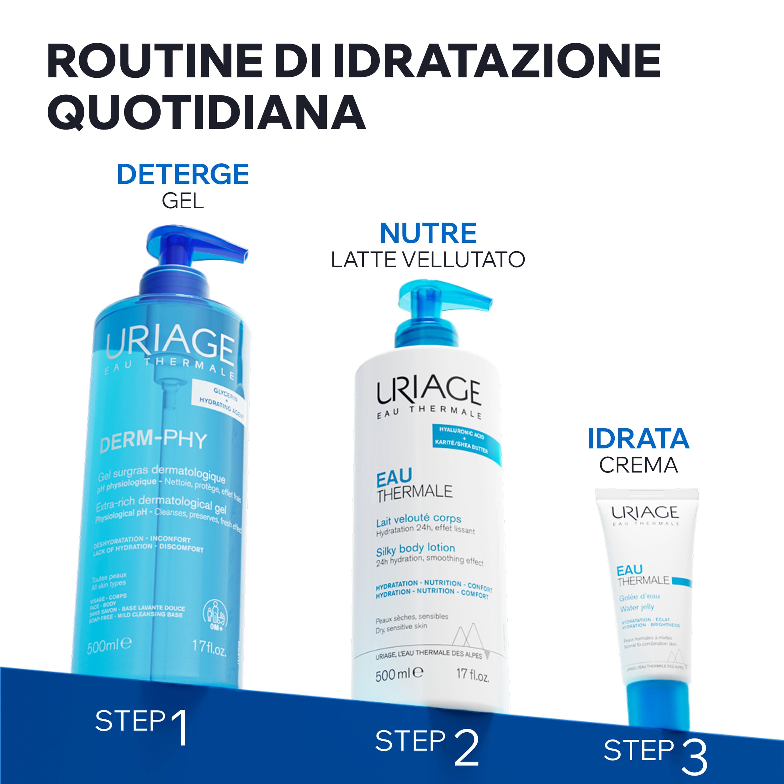Uriage Derm-Phy Gel Doccia Dermatologico Lenitivo E Protettivo Per Pelle Sensibile 50 ml