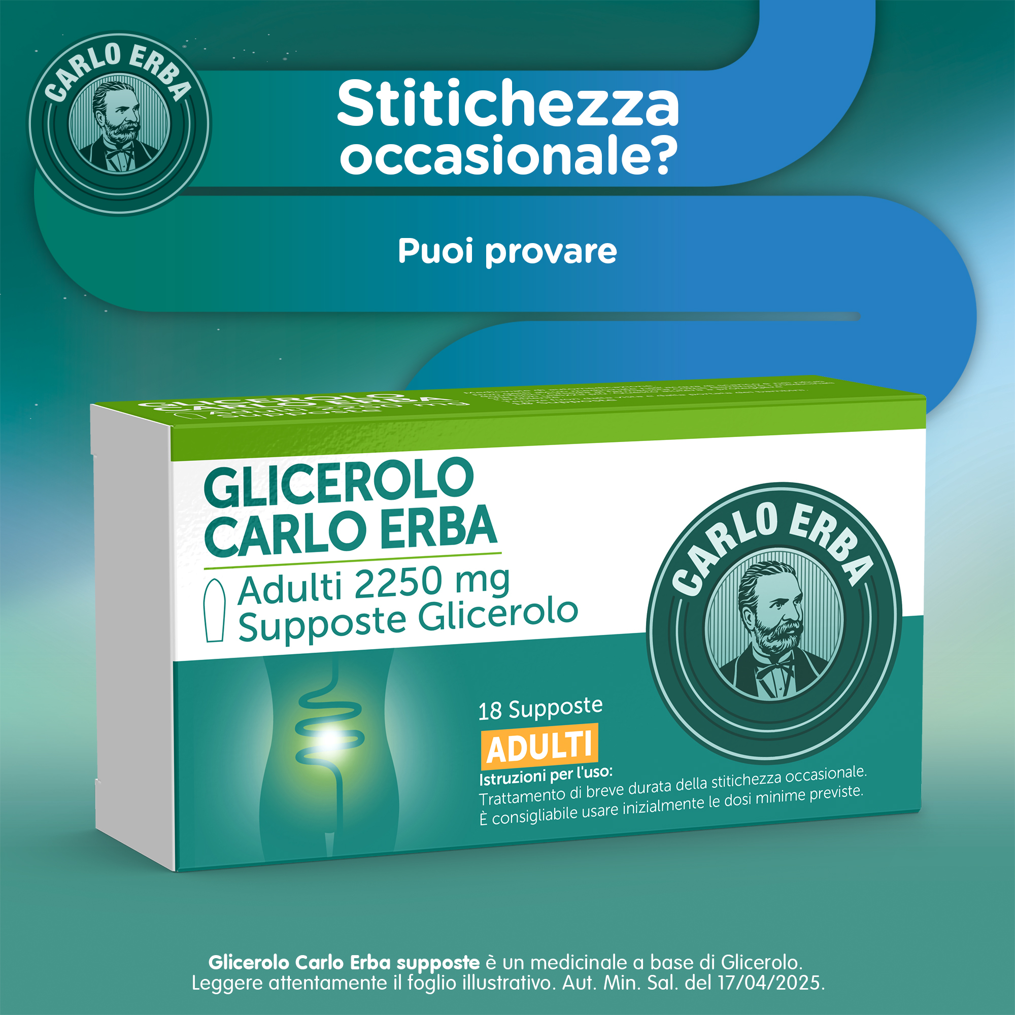 Glicerolo 18 Supposte Stitichezza Occasionale Adulti