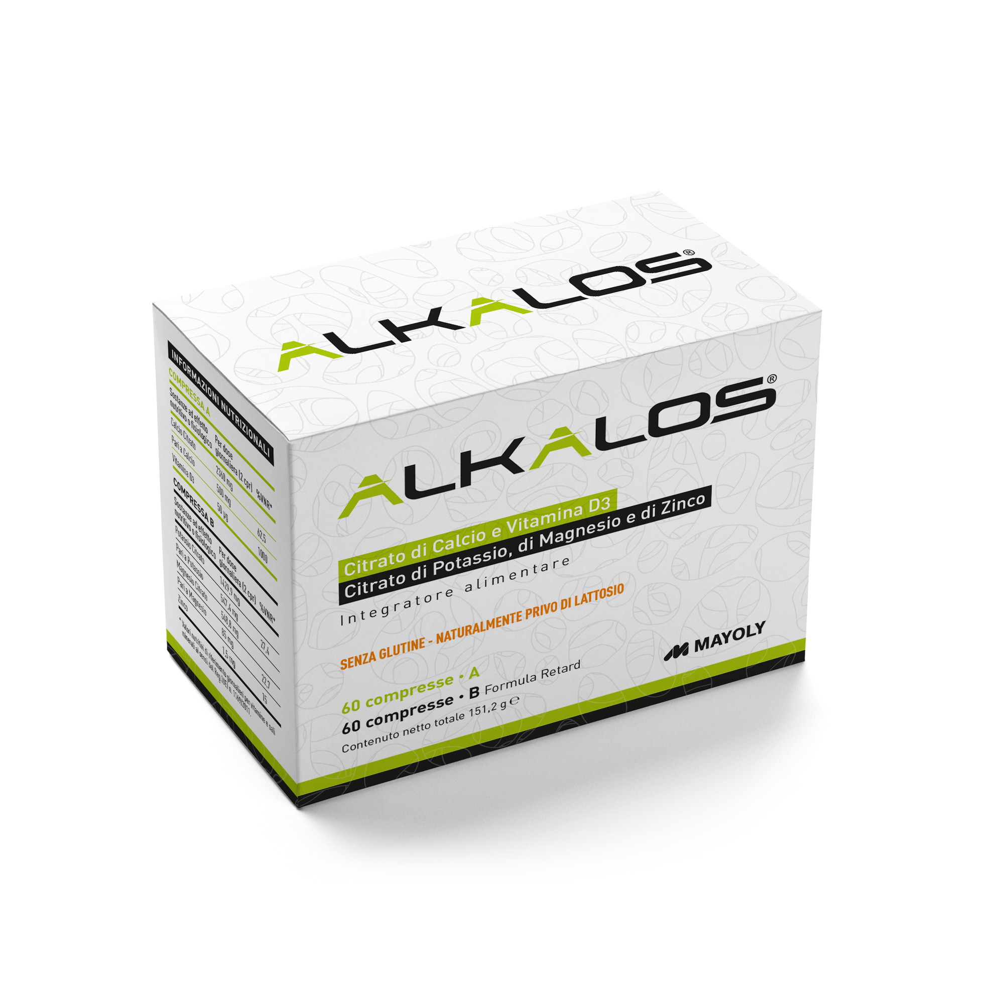 Alkalos Integratore 60 Compresse + 60 Compresse Retard