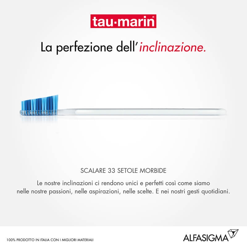 Tau-Marin Spazzolino Scalare 33 Setole Morbide Testina Grande