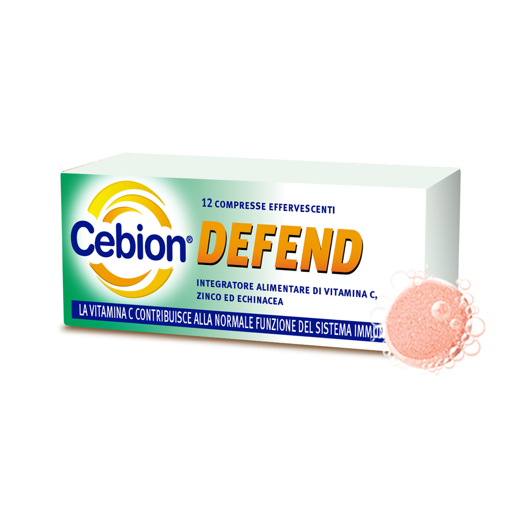 Cebion Defend - Integratore per il sistema immunitario - 12 compresse effervescenti