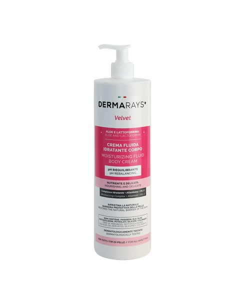 DERMARAYS VELVET CREMA FLUIDA IDRATANTE CORPO 1000ML