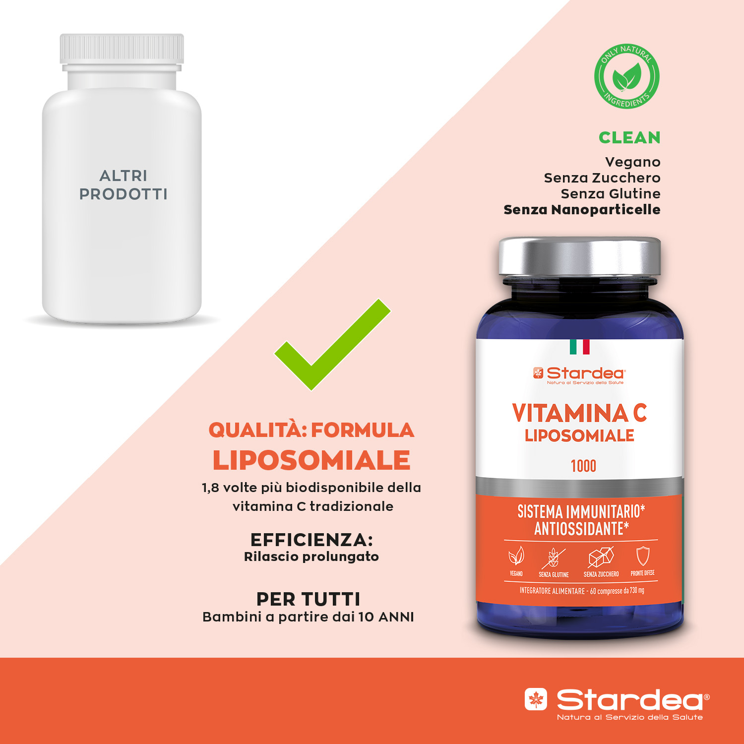STARDEA VITAMINA C LIPOSOMIALE 1000 - Compresse - Integratore alimentare 