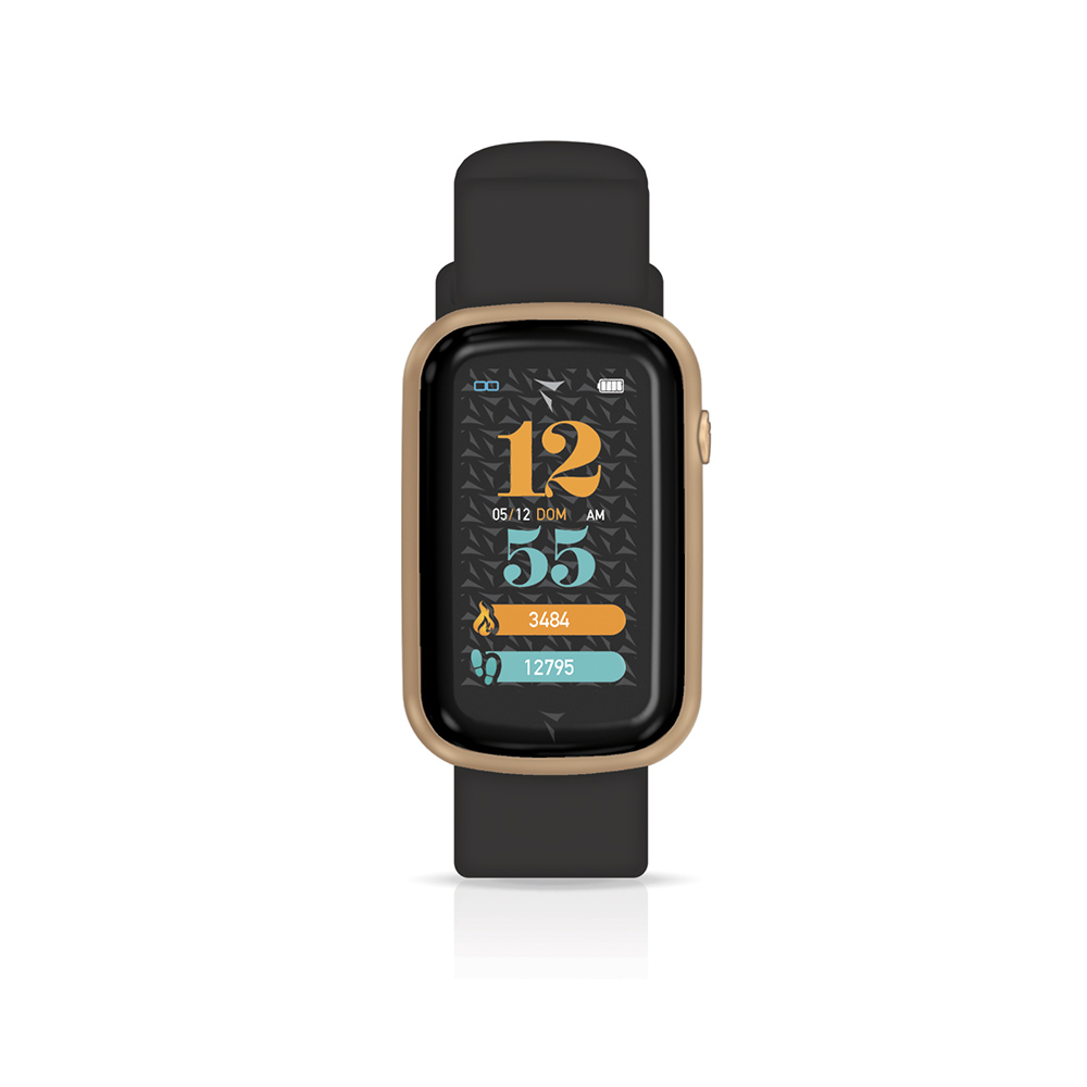 STEPS SMARTWATCH BLACK GOLDEN ROSE