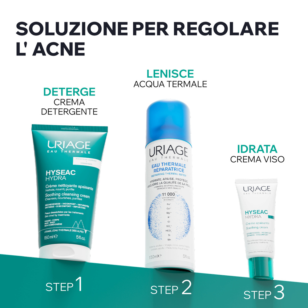 Uriage Hyséac - Hydra Crema Lenitiva Idratante Viso Per Pelle Acneica E Fragilizzata 40 ml