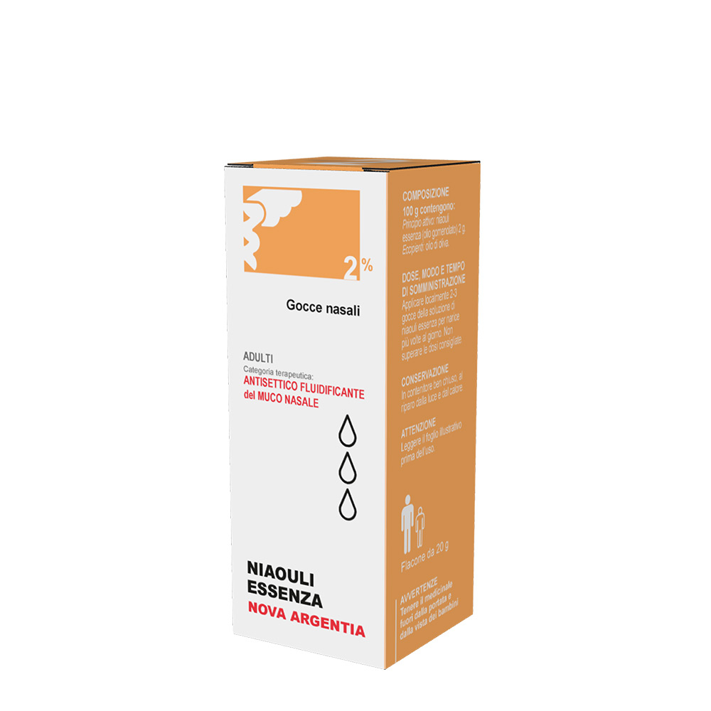 Nova Argentia Niaouli Essenza 2% Gocce Nasali 20 gr