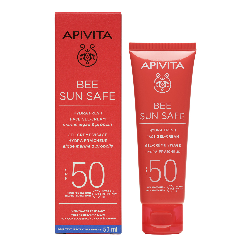 Apivita - Bee Sun Safe - Hydra Fresh Gel-Crema Solare SPF50 Viso 50 ml