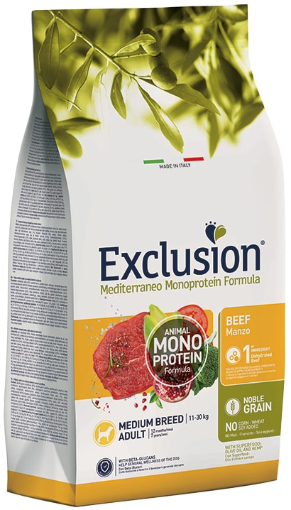 EXCLUSION M ADULT BEEF M12KG