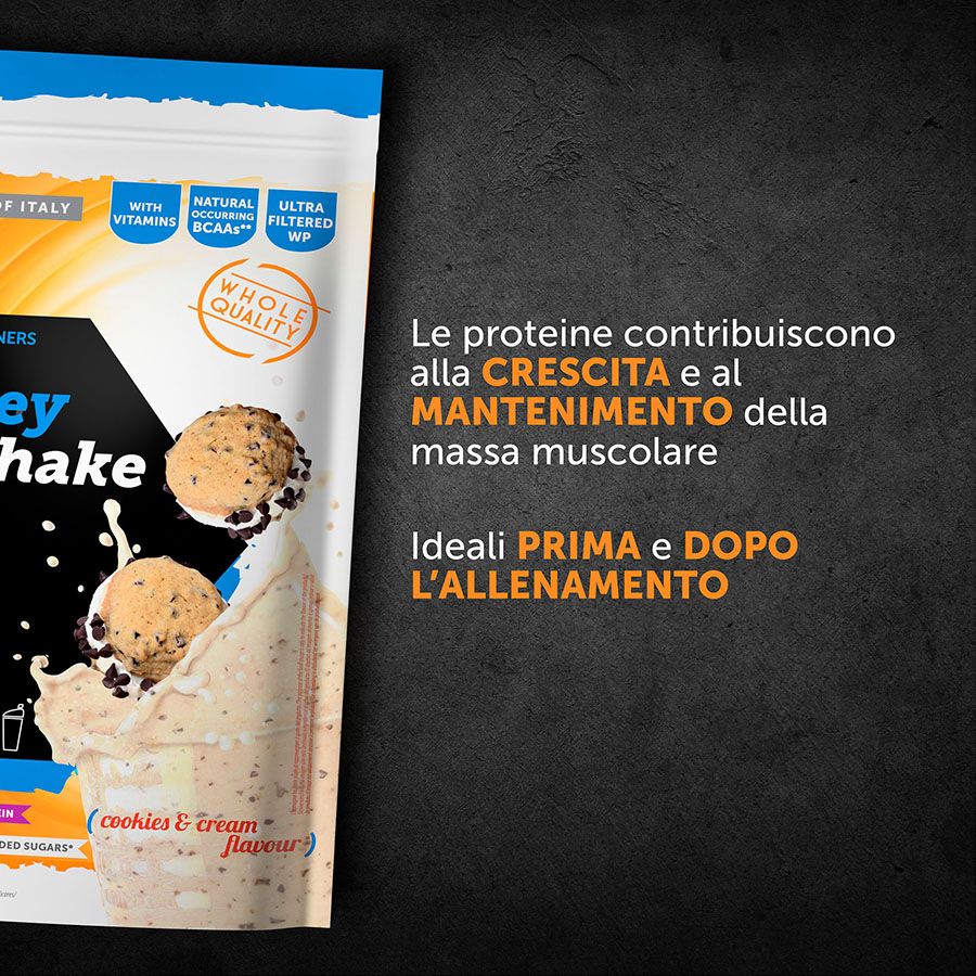 Named Sport - 100% Whey Protein Shake Cookies & Cream - Proteine Del Siero Del Latte In Polvere 900 g