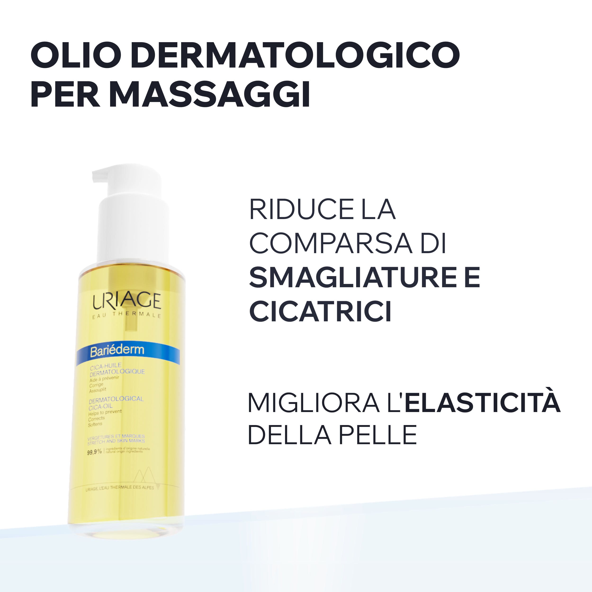 Uriage Bariéderm-Cica - Olio Dermatologico Elasticizzante Riparatore Per Smagliature E Segni Recenti 100 ml