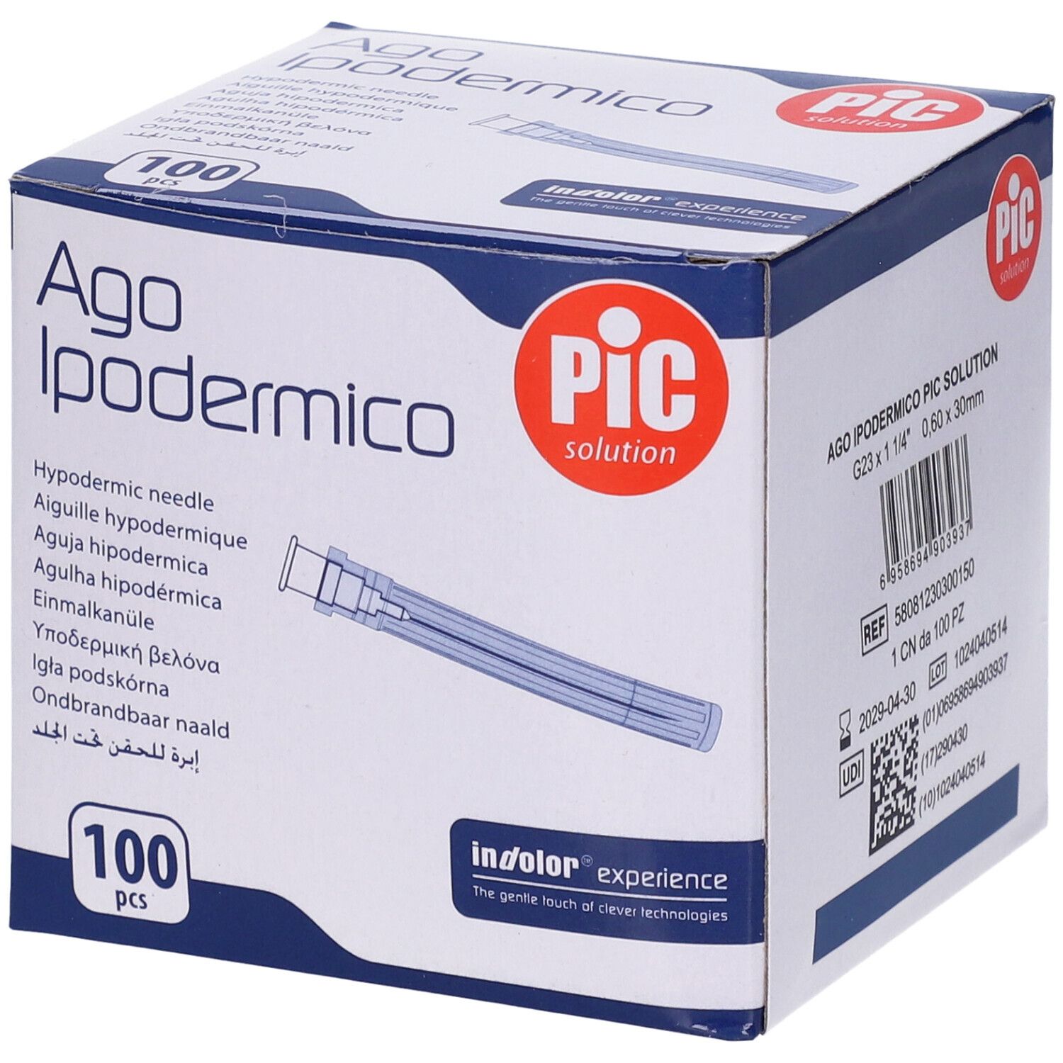 AGO IPODERMICO 23g 100pz PIC