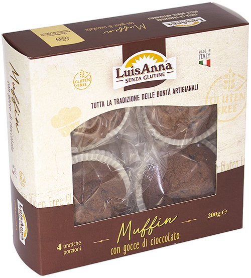 MUFFIN CIOCCOLATO 4PZ 200G