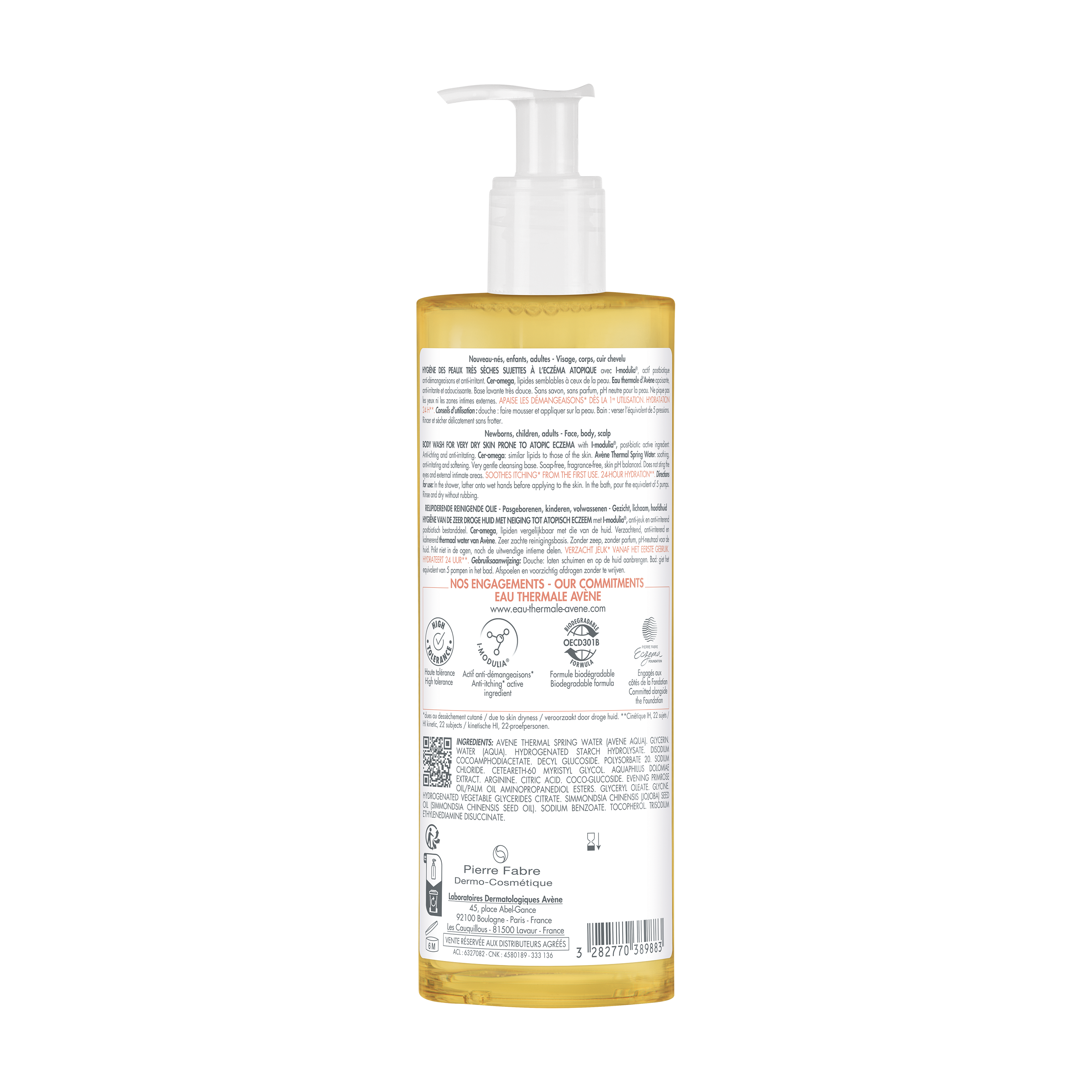 Avène Xeracalm AD - Olio Detergente Liporestitutivo Per Pelle Secca E Atopica 400 ml