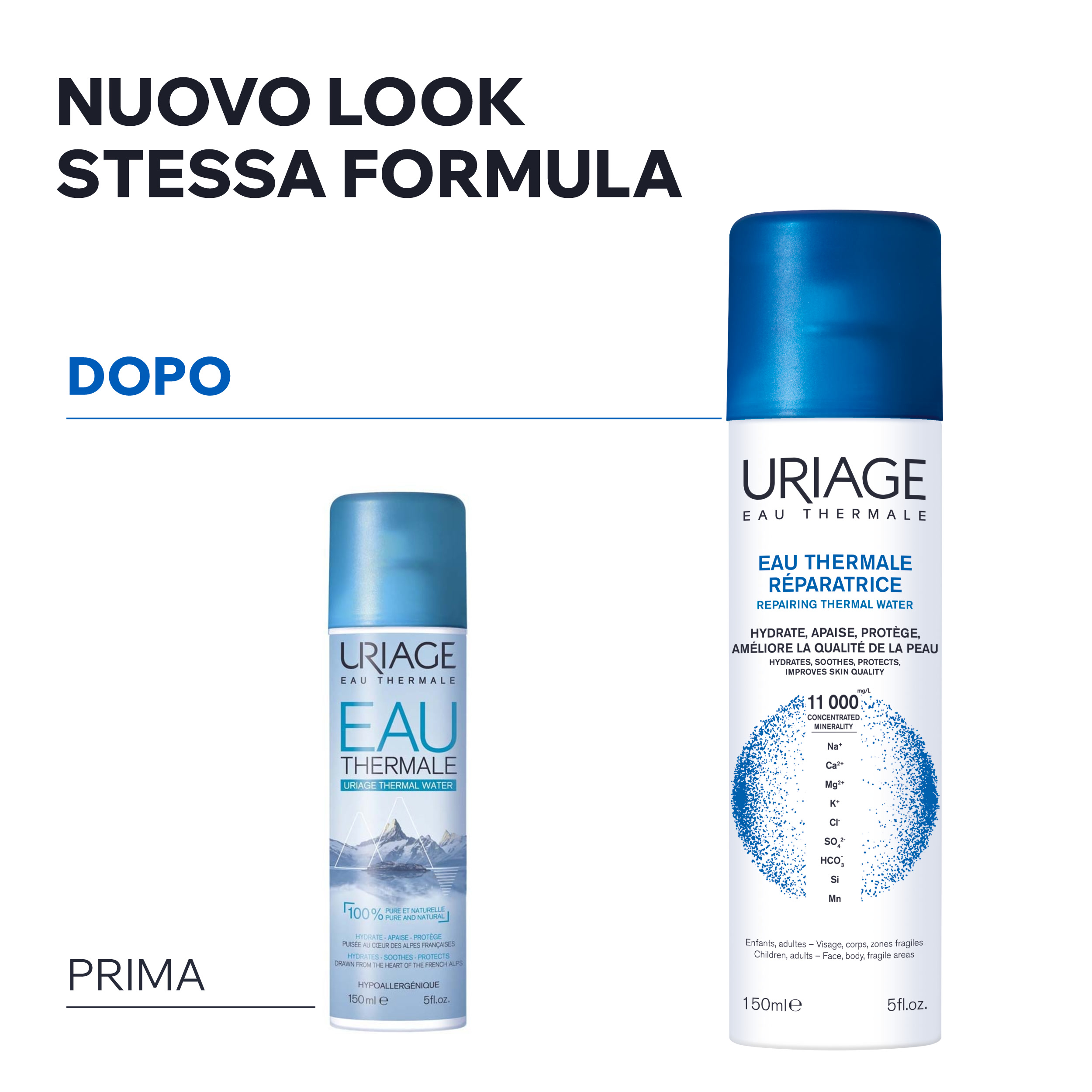 Uriage - Acqua Termale Riparatrice, Idratante E Protettiva Viso E Corpo Spray 150 ml