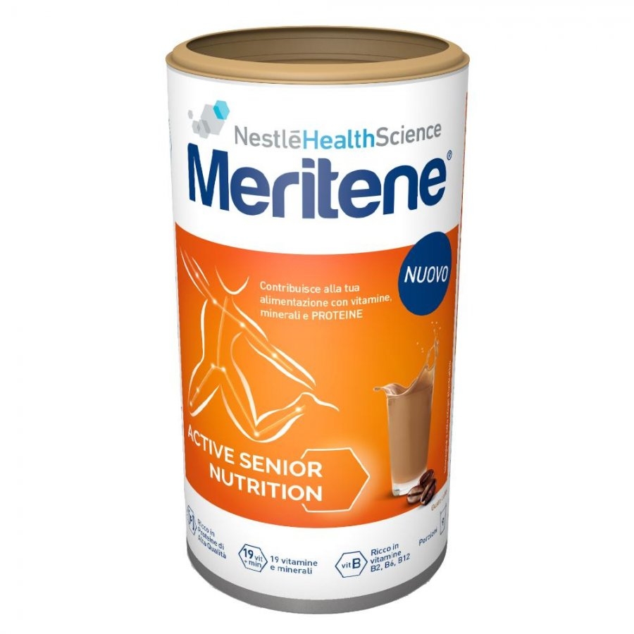 Meritene Forza e Vitalità Polvere Caffè Integratore Proteine Vitamine e Minerali 270 g