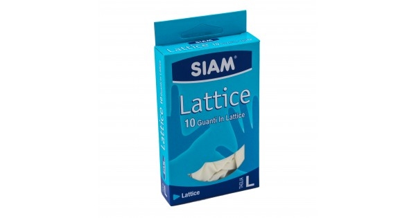 GUANTI LATT C/POLV L 10PZ GAMMAD