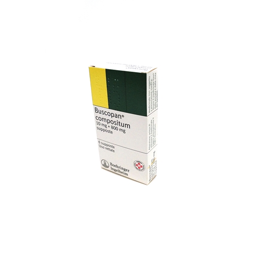 Buscopan Compositum 10mg + 800mg 6 Supposte