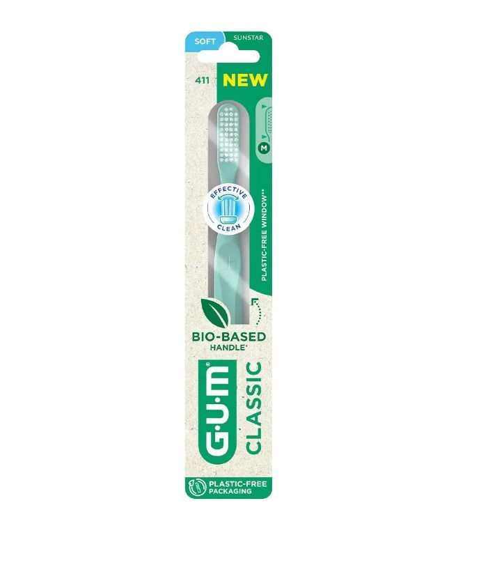 Gum Classic 411 Spazzolino Setole Morbide Regular