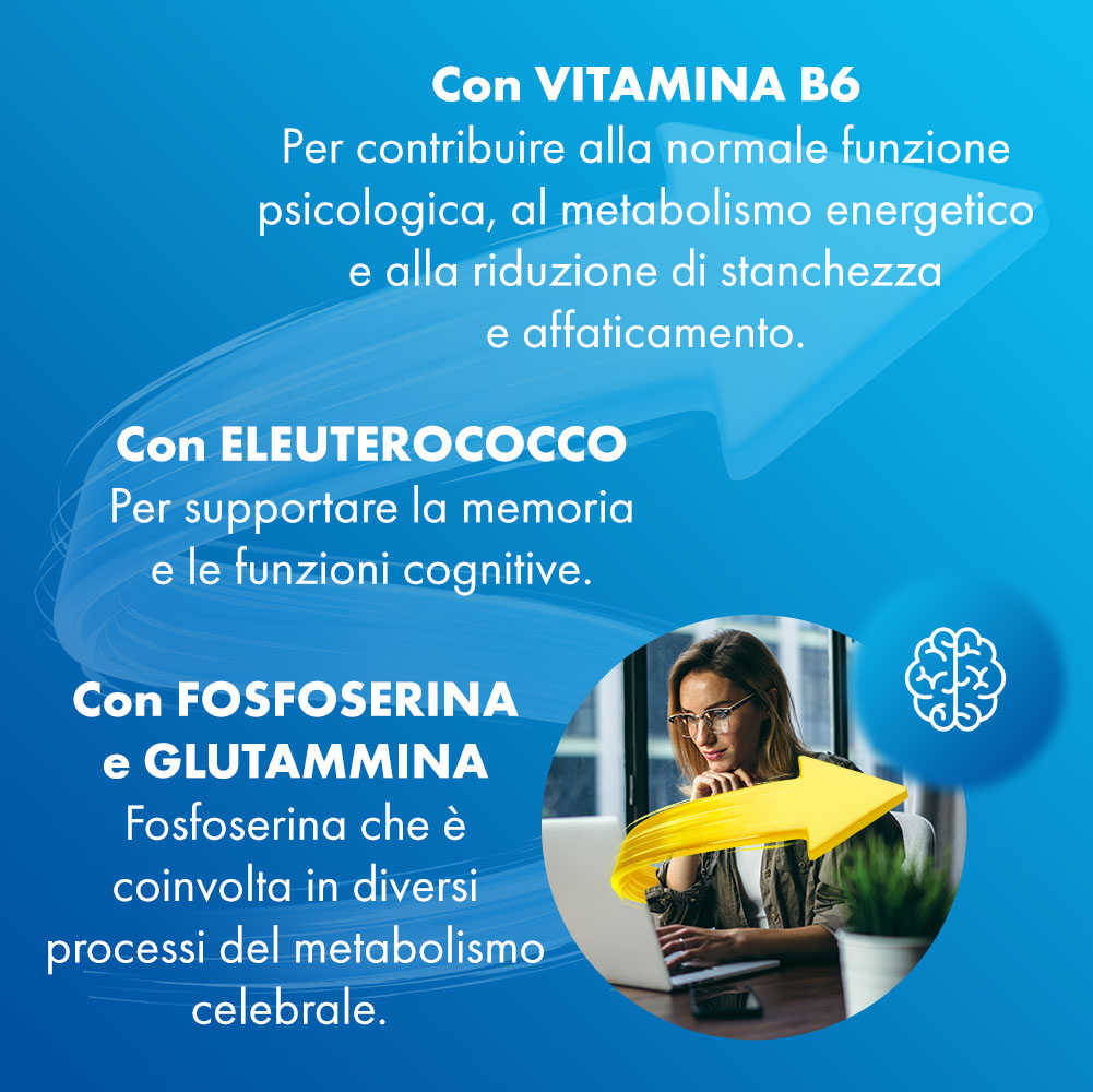 Sustenium Memo Fosforo Integratore Memoria e Concentrazione 10 Flaconcini