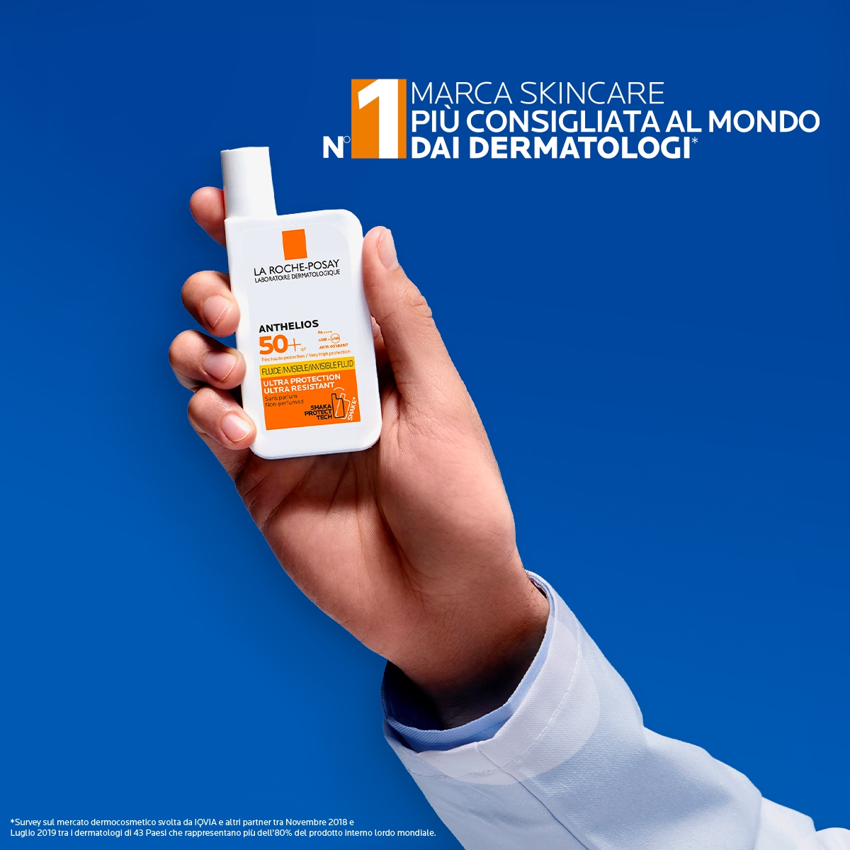 La Roche-Posay Anthelios UVMune 400 Fluido Invisibile SPF50+ 50 ml. Protezione contro i raggi UVA ultra-lunghi.