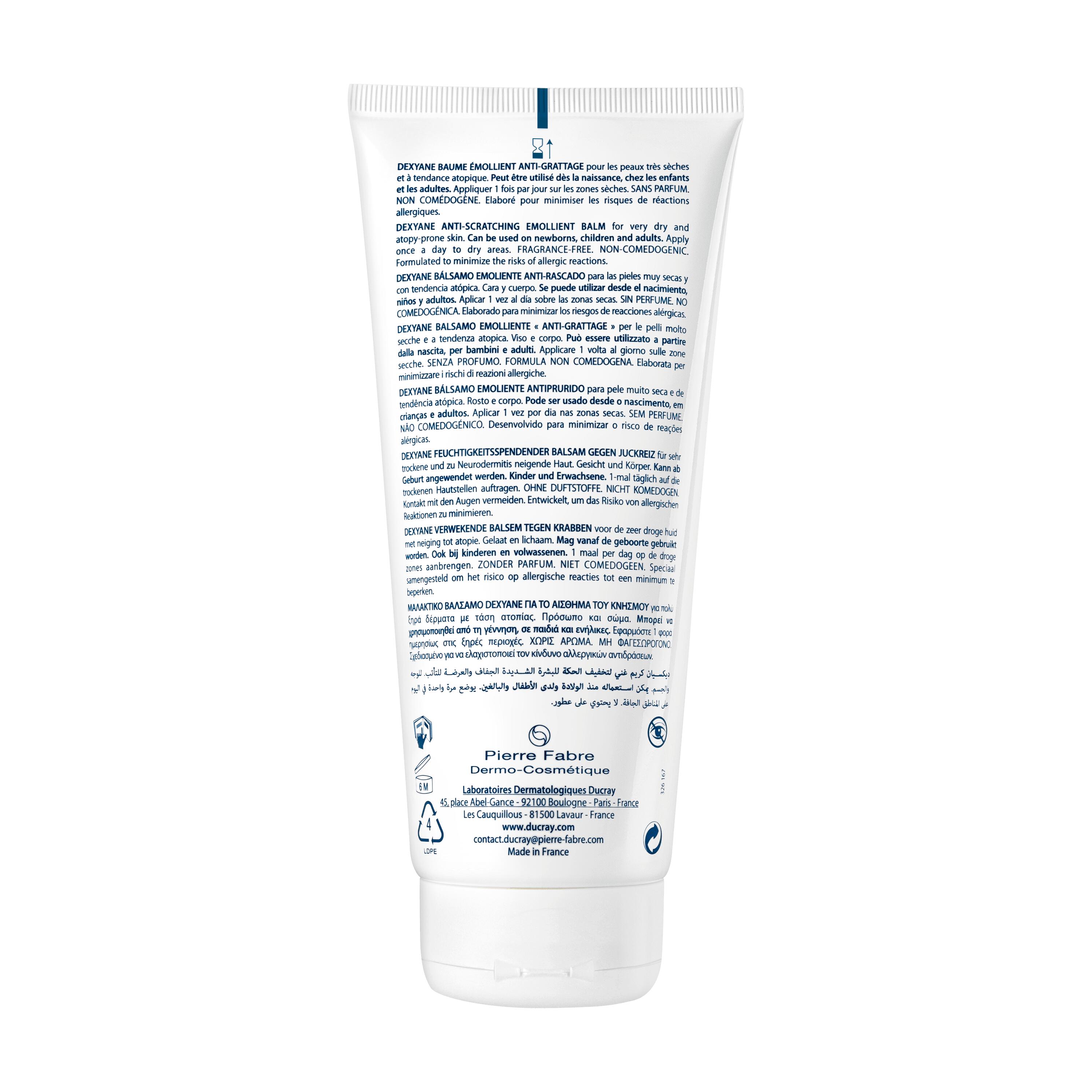 Ducray Dexyane - Balsamo Emolliente Anti-Grattage Viso E Corpo 200 ml