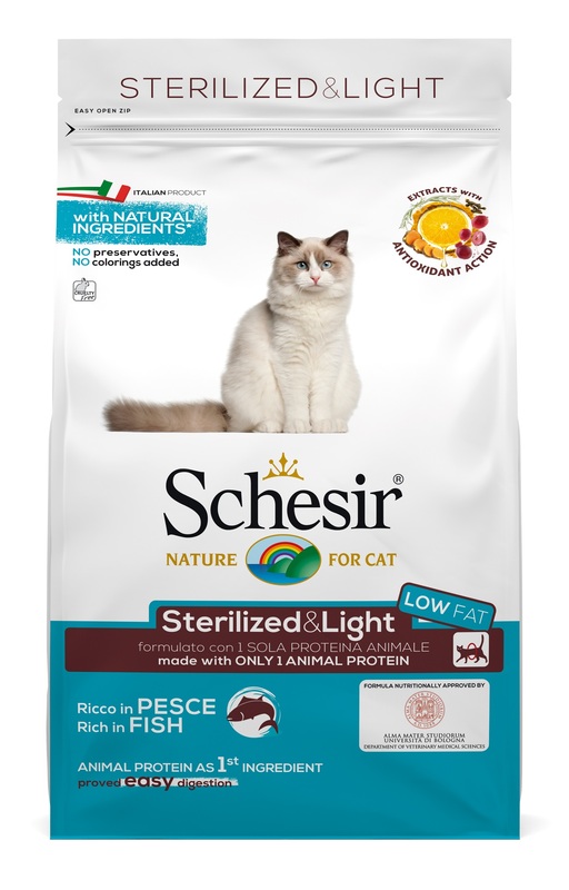 SCHESIR CAT DRY STER PESCE400G