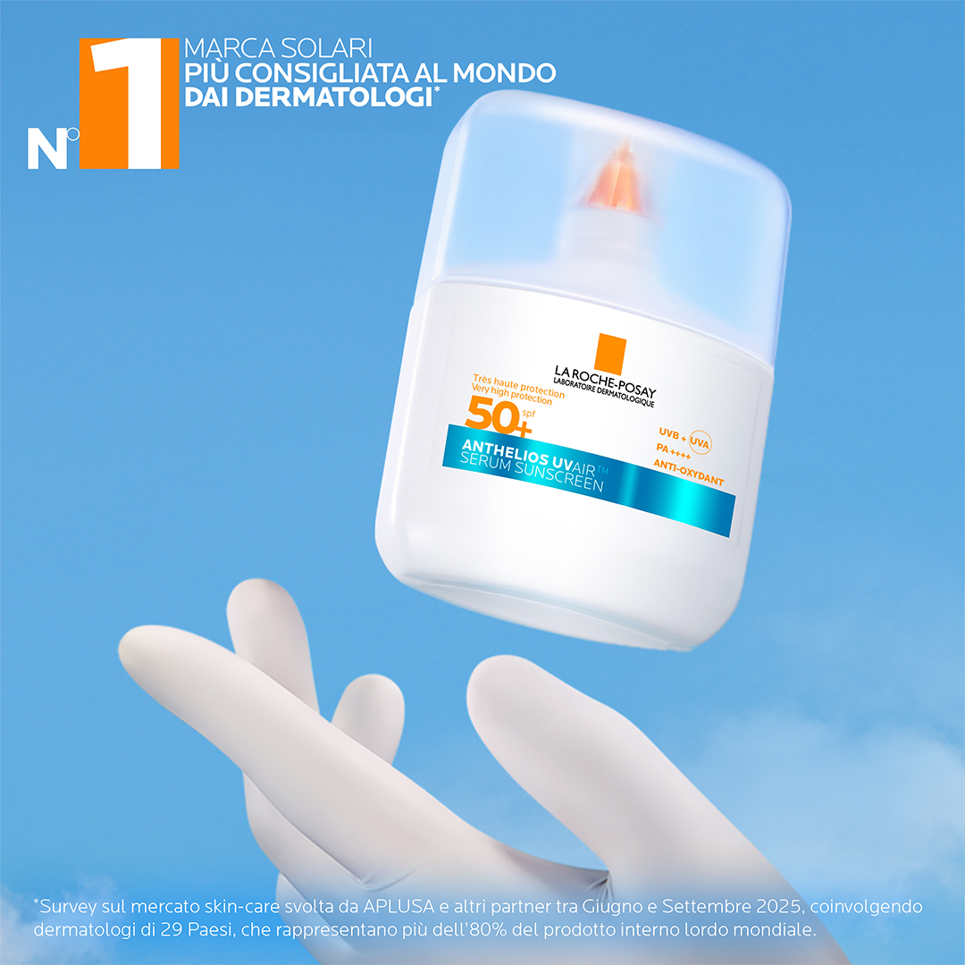 La Roche-Posay Anthelios Uvair Serum Sunscreen - Siero Solare Invisibile SPF50+ Viso 50 ml