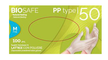 GUANTI LATTICE S C/P 100PZ BIOS