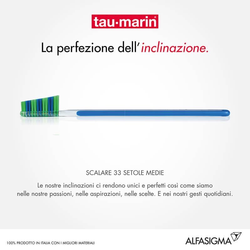 Tau-Marin Spazzolino Scalare 33 Setole Morbide Testina Grande