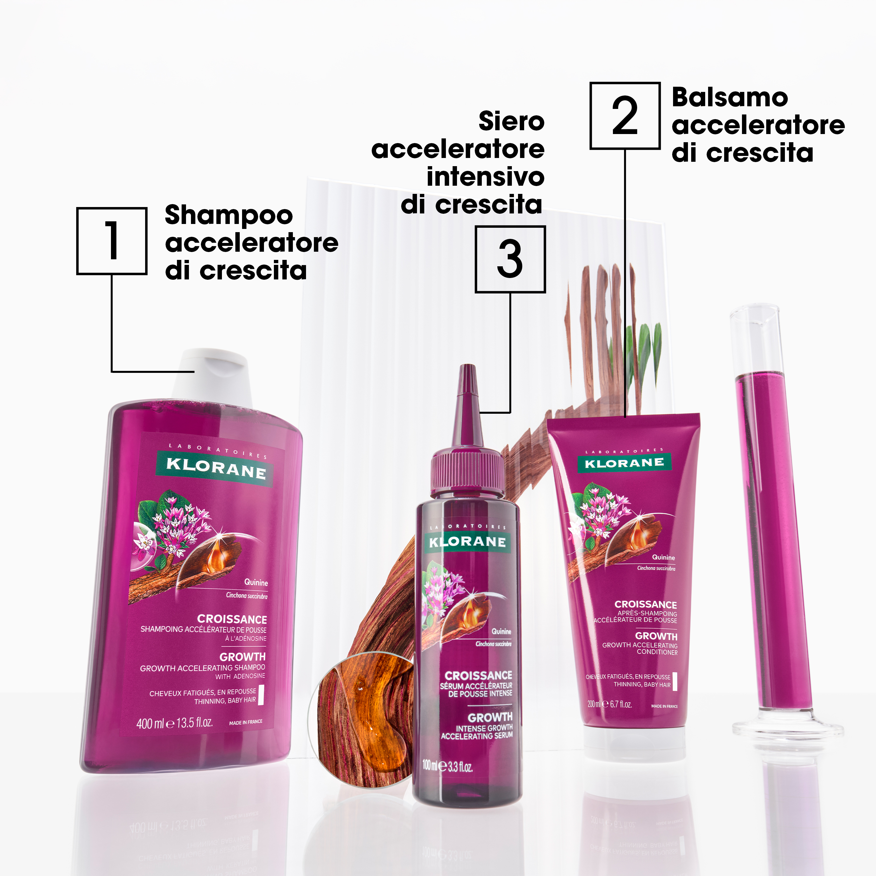 Klorane - Crescita - Balsamo Acceleratore Di Crescita Fisiologica Alla Chinina 200 ml