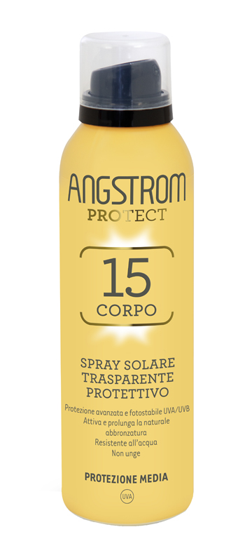 Angstrom Spray Solare Trasparente Corpo Spf15 150mL