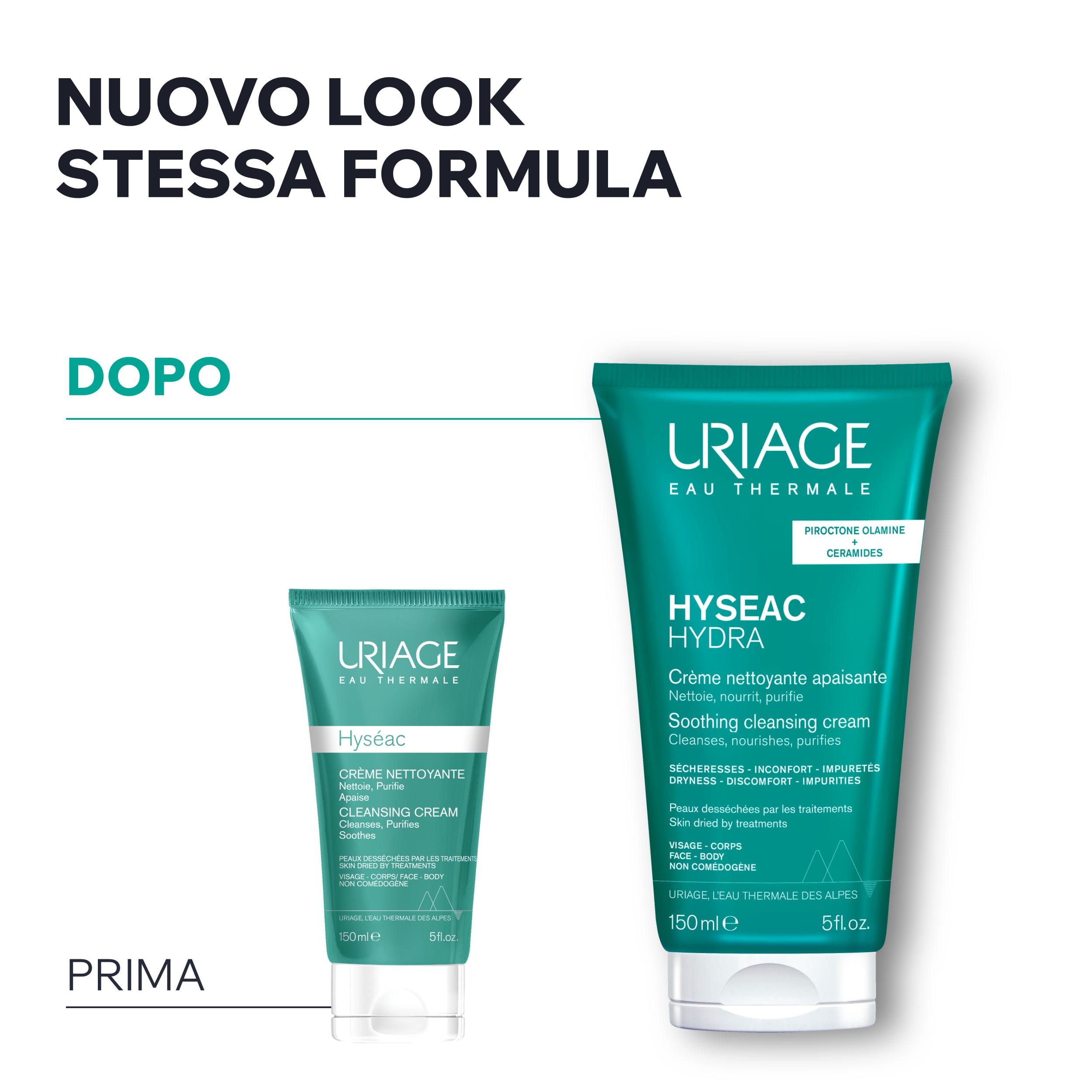Uriage Hyséac - Hydra Crema Detergente Lenitiva Viso E Corpo Per Pelle Acneica E Irritata 150 ml