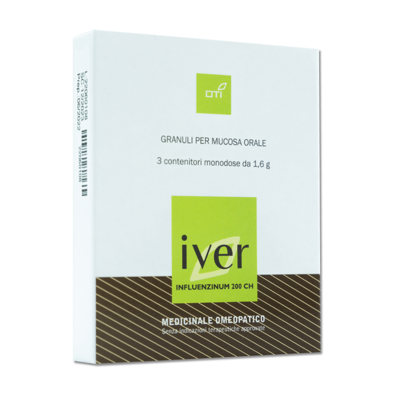 Oti Iver 200 CH Globuli Per Mucosa Orale 3 tubi flaconi Monodose  Nuovo