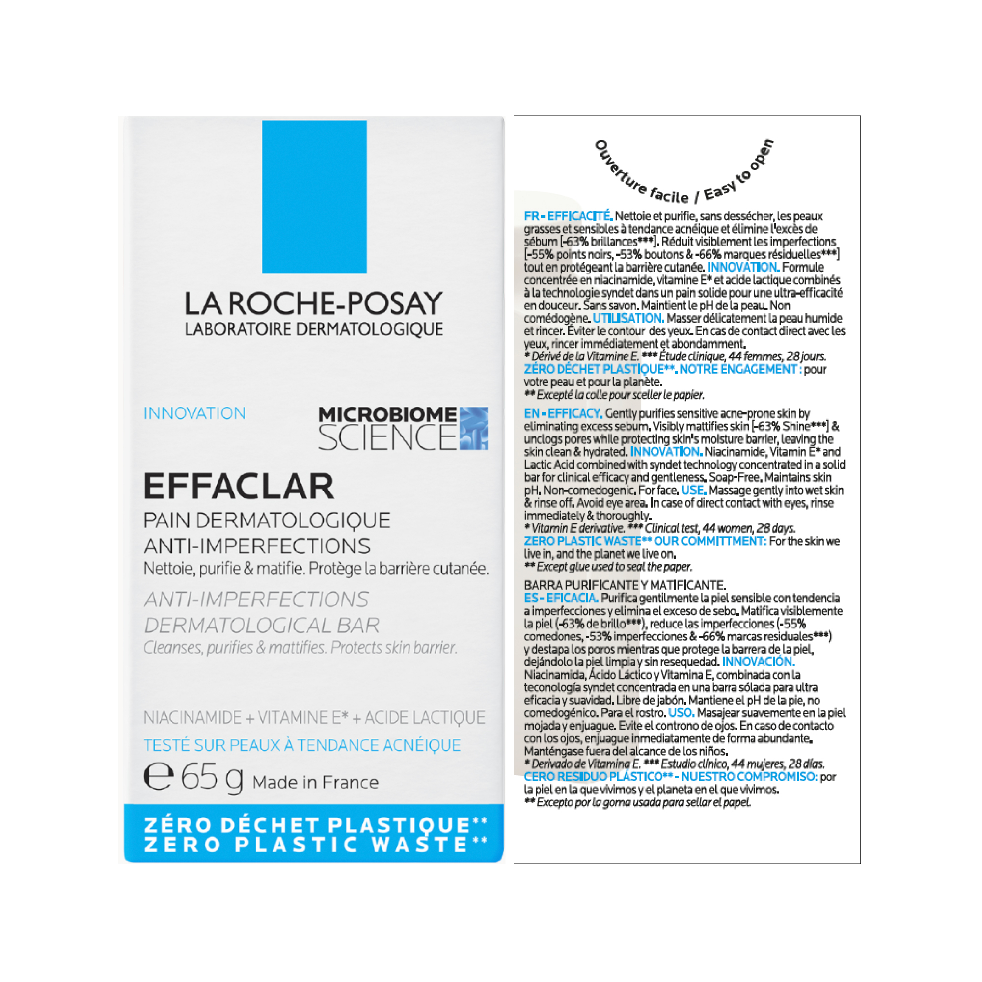 EFFACLAR DETERGENTE SOLIDO 65g