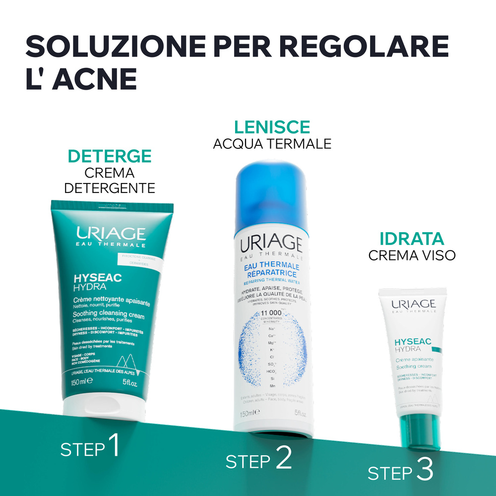 Uriage Hyséac - Hydra Crema Detergente Lenitiva Viso E Corpo Per Pelle Acneica E Irritata 150 ml