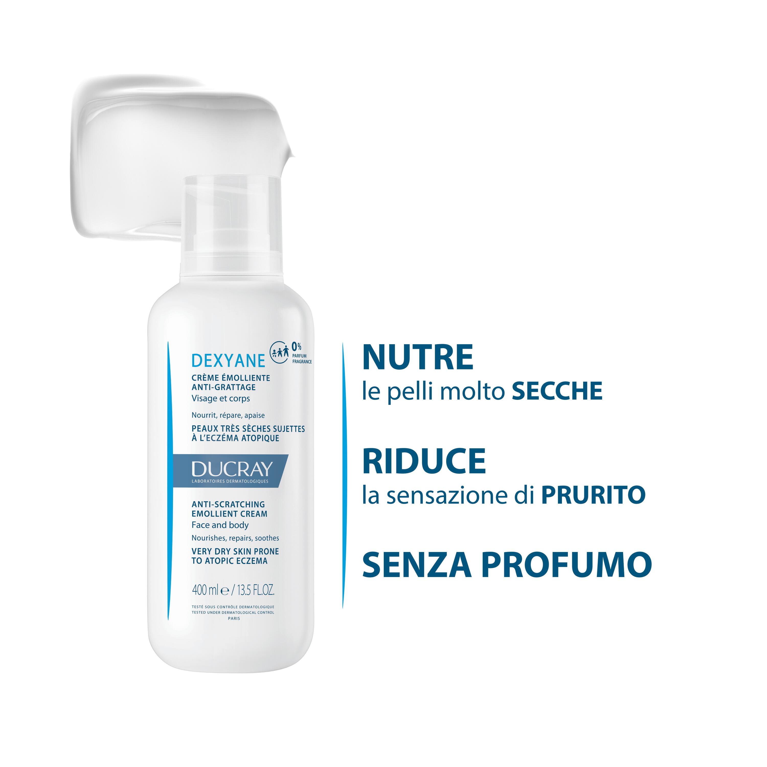 Ducray Dexyane - Crema Emolliente Anti-Grattage Viso E Corpo 400 ml