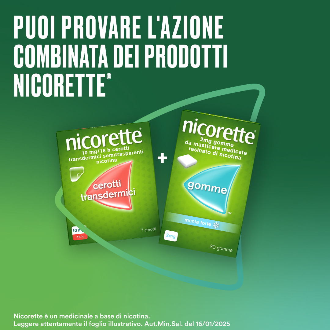 Nicorette Gomme 2 mg Nicotina Menta 30 Gomme Masticabili per smettere di fumare