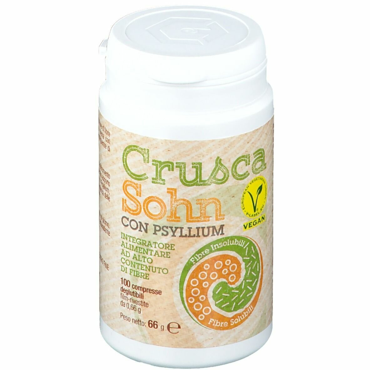 CruscaSohn Integratore Intestinale Con Fibre 100 Compresse