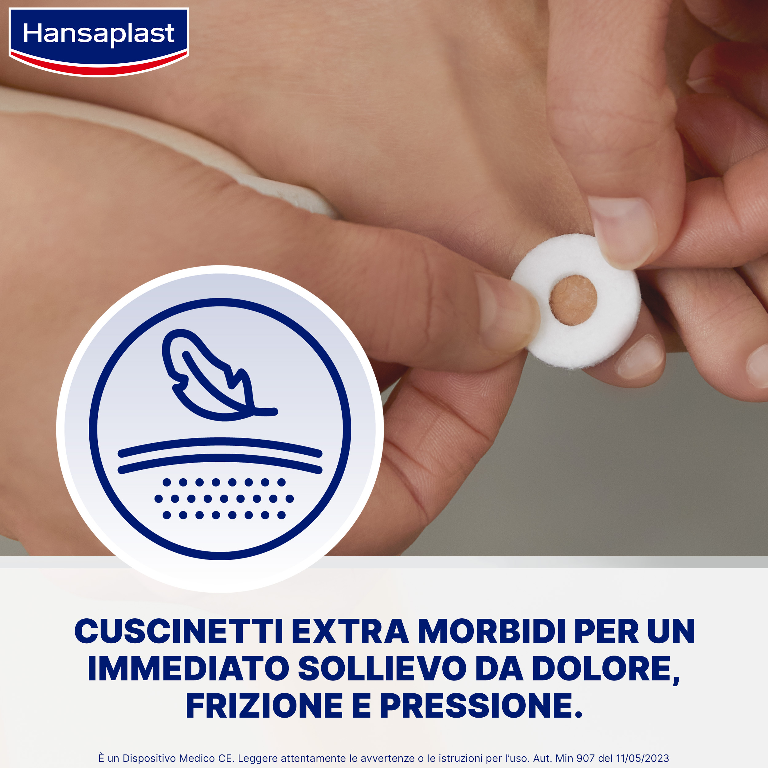 Hansaplast Cerotti Paracalli Piedi Piccoli, Cerotti calli piedi autoadesivi e callifughi, 20 pezzi